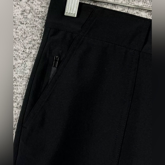 Athleta Black Tribeca Utility Crop Pants wide leg casual Sz 4 Euc - Picture 4 of 7